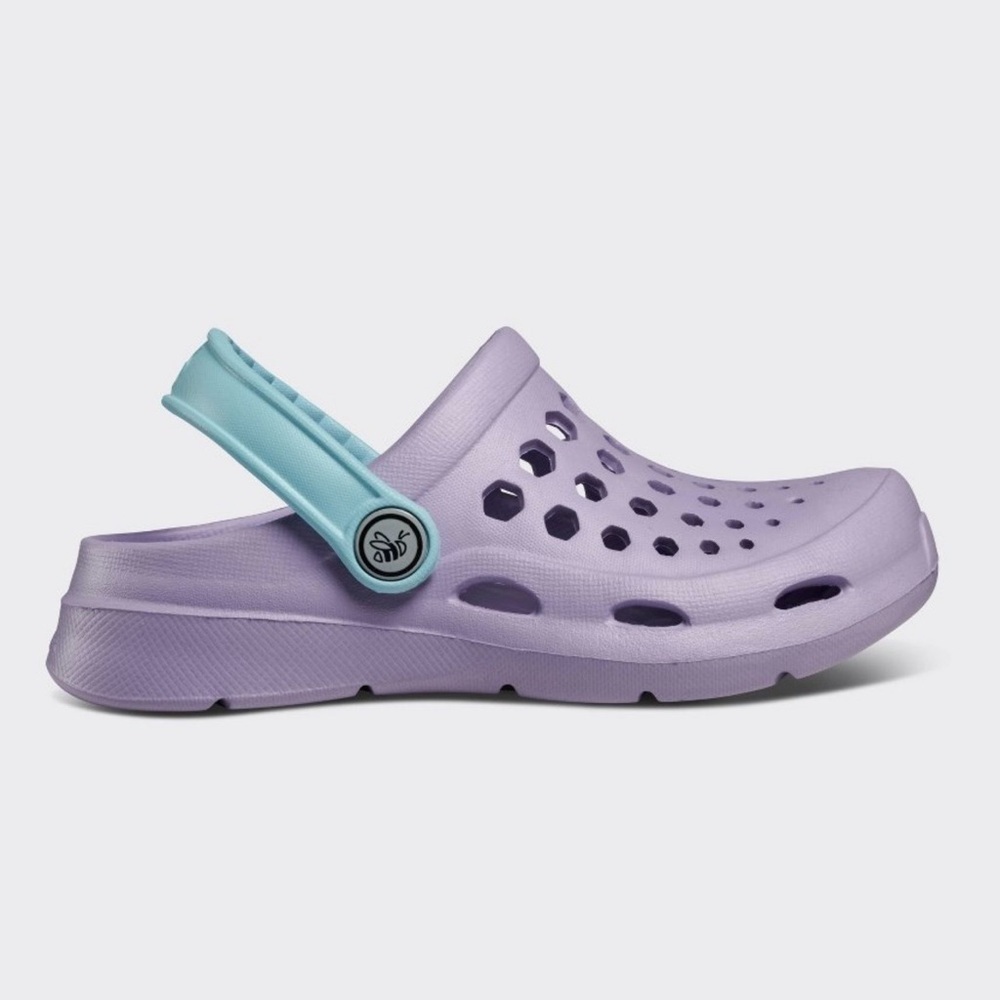 NWT Joybees Kids Active Clog Solid Lilac/Sky Blue Size 5 - Picture 5 of 14